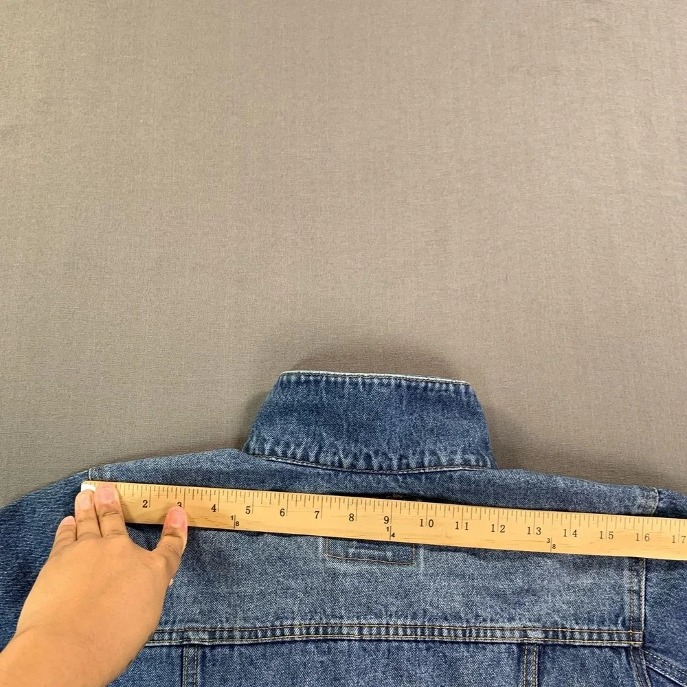 Levi's Jacket Youth XL Blue‎ Jean Denim Trucker Button Front Pockets 13-15 Yrs